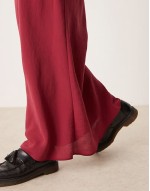 petite bias maxi skirt in red
