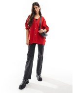 Premium supersoft co-ord in red