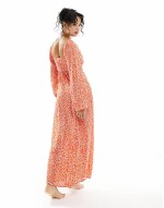 Last Call maxi beach dress in red